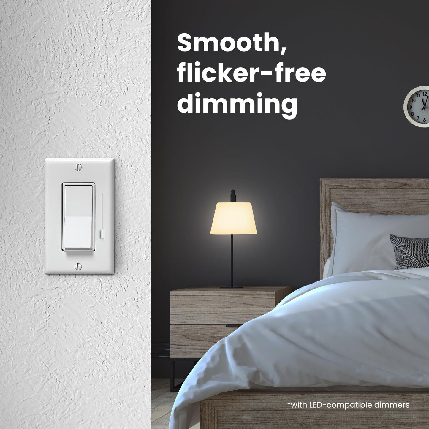 Feit Electric A19 100W Equivalent LED Light Bulbs, Dimmable, 3000k Bright White, 1600 Lumens, 22 Year Lifetime, E26 Base, CRI 90, UL Listed, Damp Rated, 2 Pack, OM100DM/930CA/2