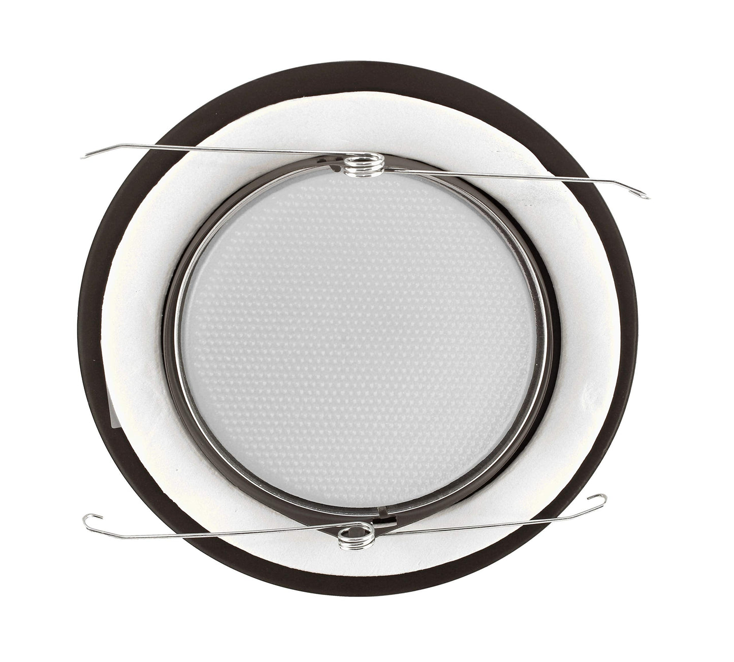 NICOR Lighting 6 inch Oil-Rubbed Bronze Recessed Shower Trim with Albalite Lens (17505OB)