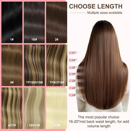 GEELOOK Clip in Hair Extensions Real Human Hair 120g 20 inch Darkest Brown #2 Color 7pcs Remy Human Hair Extensions Clip in Straight Thick Natural Hair Extensions