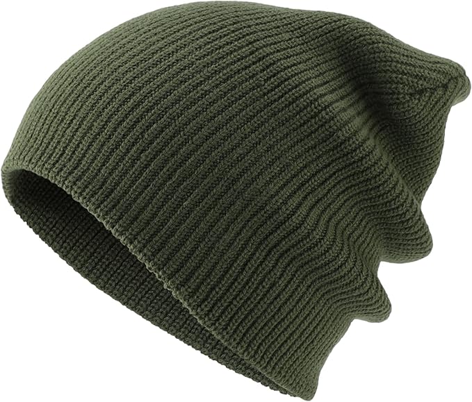 Connectyle Classic Double Layer Knit Beanie Hat Warm Thick Acrylic Winter Hats Daily Cuffed Beanies Watch Hat for Men Women