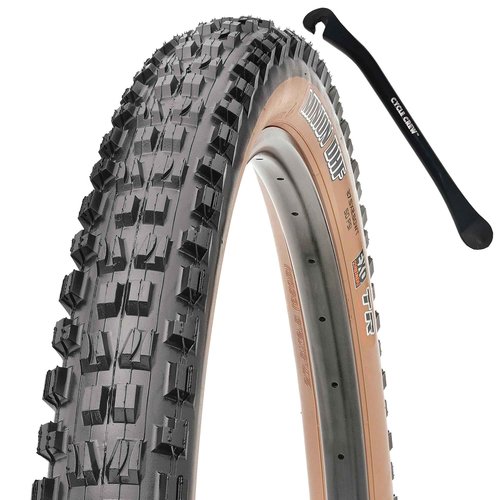 Minion DHF 29"x2.5"WT EXO Mountain Bike Tire Puncture Protection Bundle with Cycle Crew Tire Lever