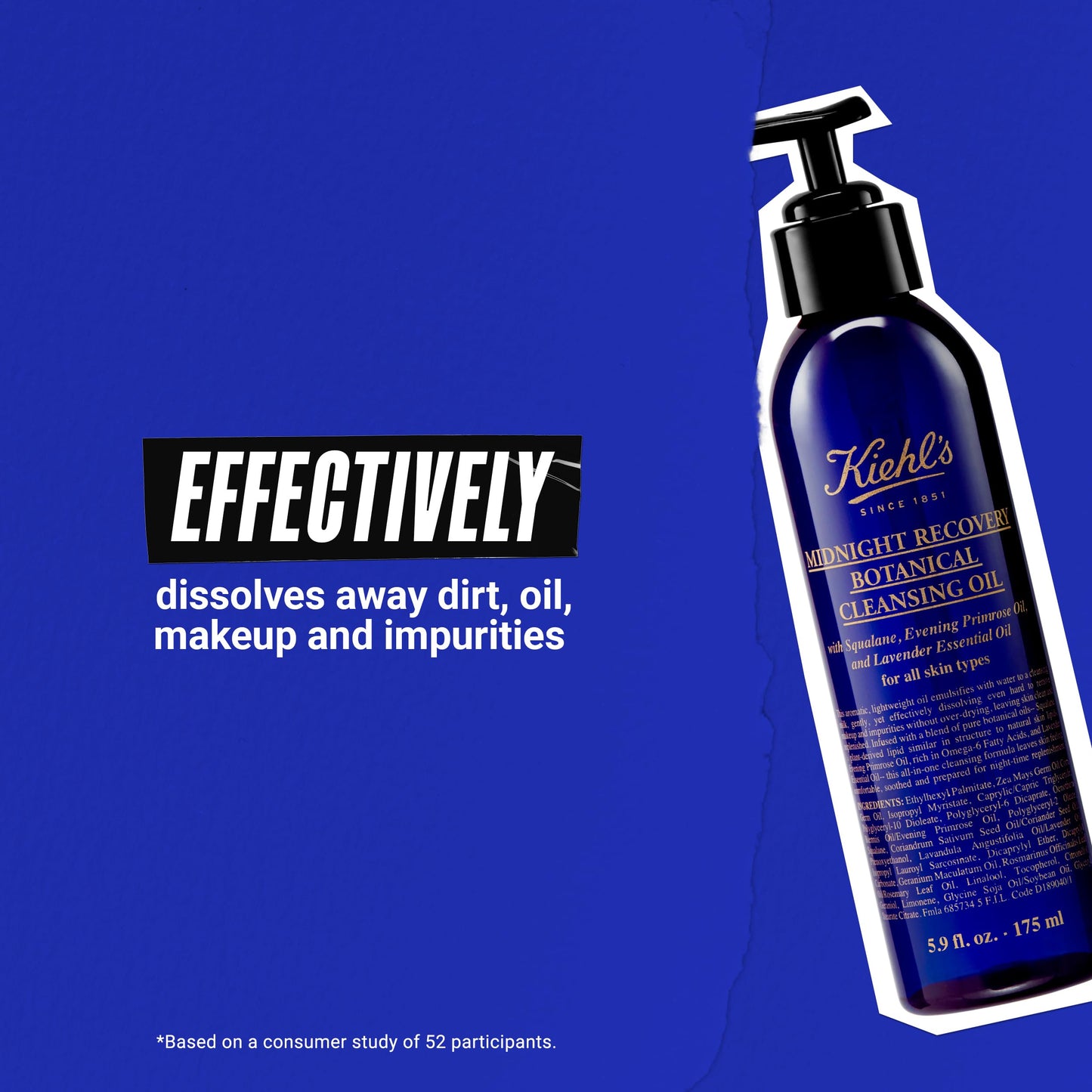 Kiehls Midnight Recovery Botanical Cleansing Oil Cleanser Unisex 5.9 oz