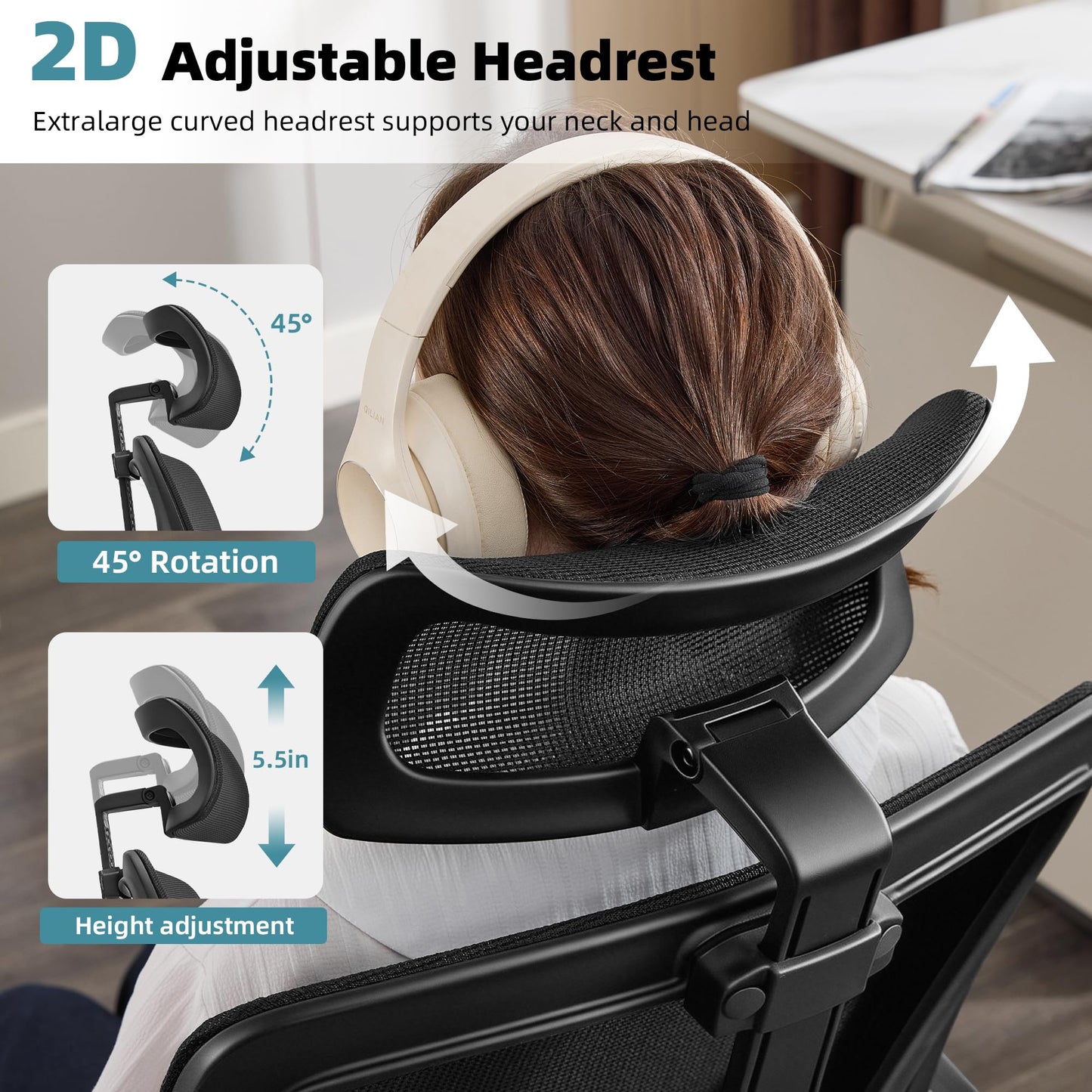 Home Executive Office Desk Chairs Gaming Chairs for Adults Ergonomic Chair Desk Chair Computer Chair for Bedroom Comfortable Office Chair
