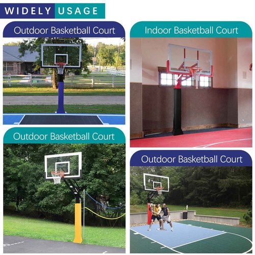 VANCL Base Padding Wrap Around Outdoor Waterproof Basketball Basement Padding Durable UV-Resistant Base Pads for Protection Black(Fit 4''x4'' Base)…