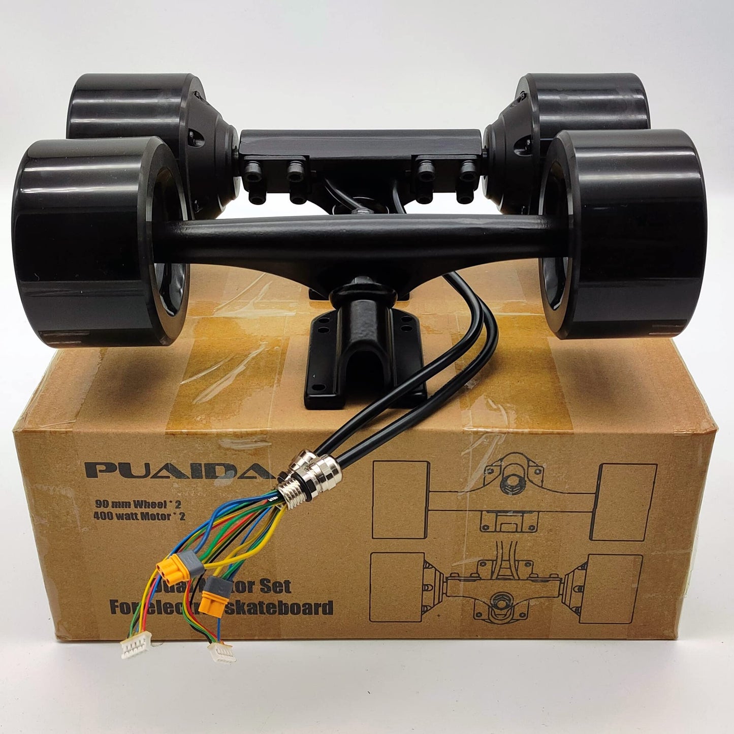Dual Motor Set with Rider Pads Bundle for Electric Skateboard