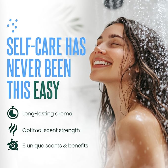 Cleverfy Shower Steamers Aromatherapy – Stocking Stuffers for Teen Girls, Women and Wife – Christmas Gifts for Teens and Women – White Elephant Gifts for Adults – 6 Tablets