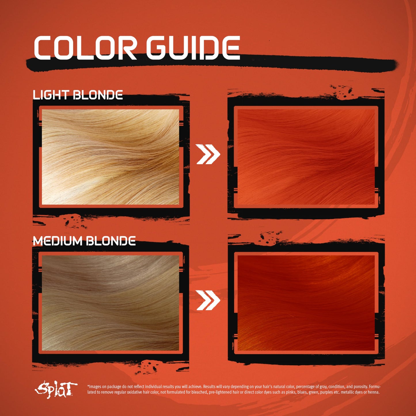 Splat | Orange Fireballs | Original Complete Hair Dye Kit