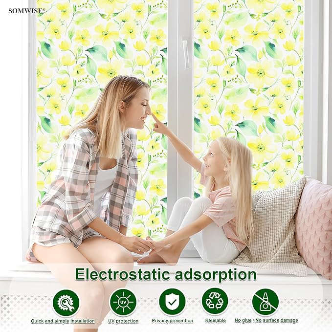 Frosted Glass Window Frosting Film Window Privacy Film One Way Privacy Windows Clings Static Cling Home Room Bathroom Spring Decor Car Decorations Tint Door Cover Renter Friendly Stickers