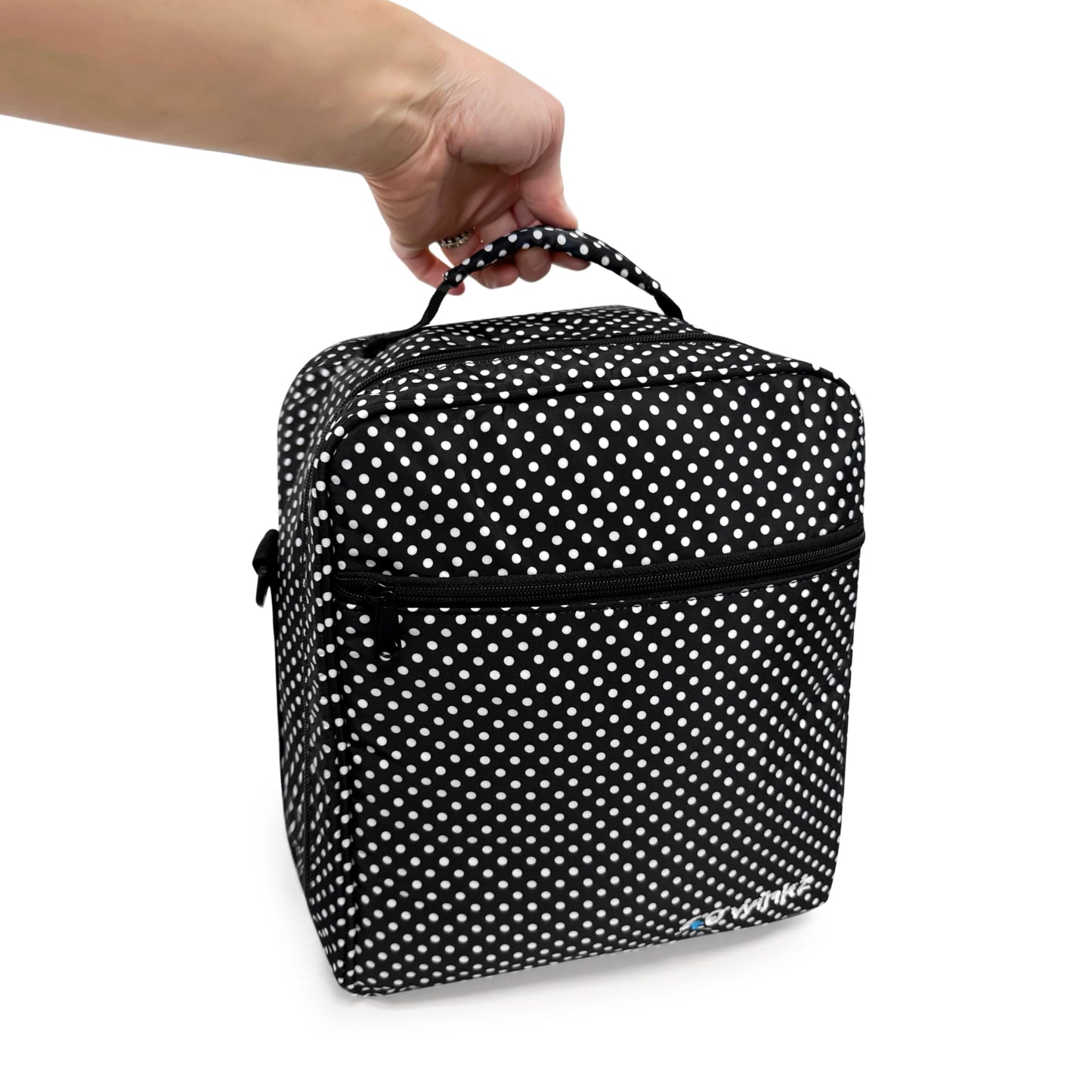 40Winkz USA CPAP Travel Bag, CPAP carry bag for various CPAP’s compatible with, Airsense 10, Airsense 11, Dreamstation & more. Attaches to luggage & travel compliant (Black white)