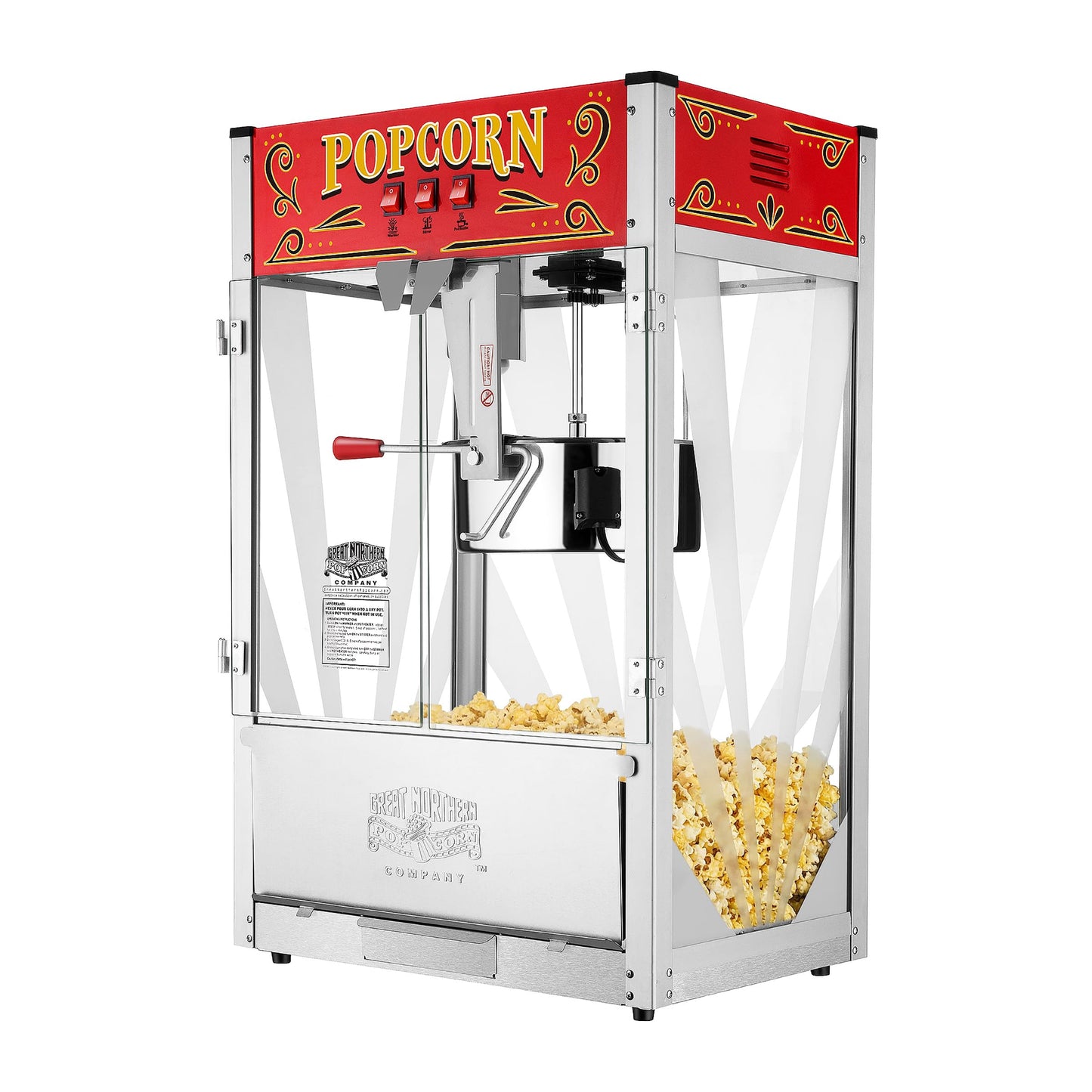 Great Northern Midway Marvel Commercial Quality Popcorn Popper Machine 16 Ounce