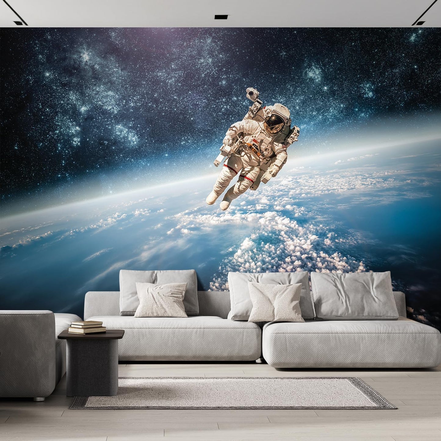wall26 an Astronaut Floating About Planet EarthWall Mural, Removable Sticker, Home Decor - 108x120 inches