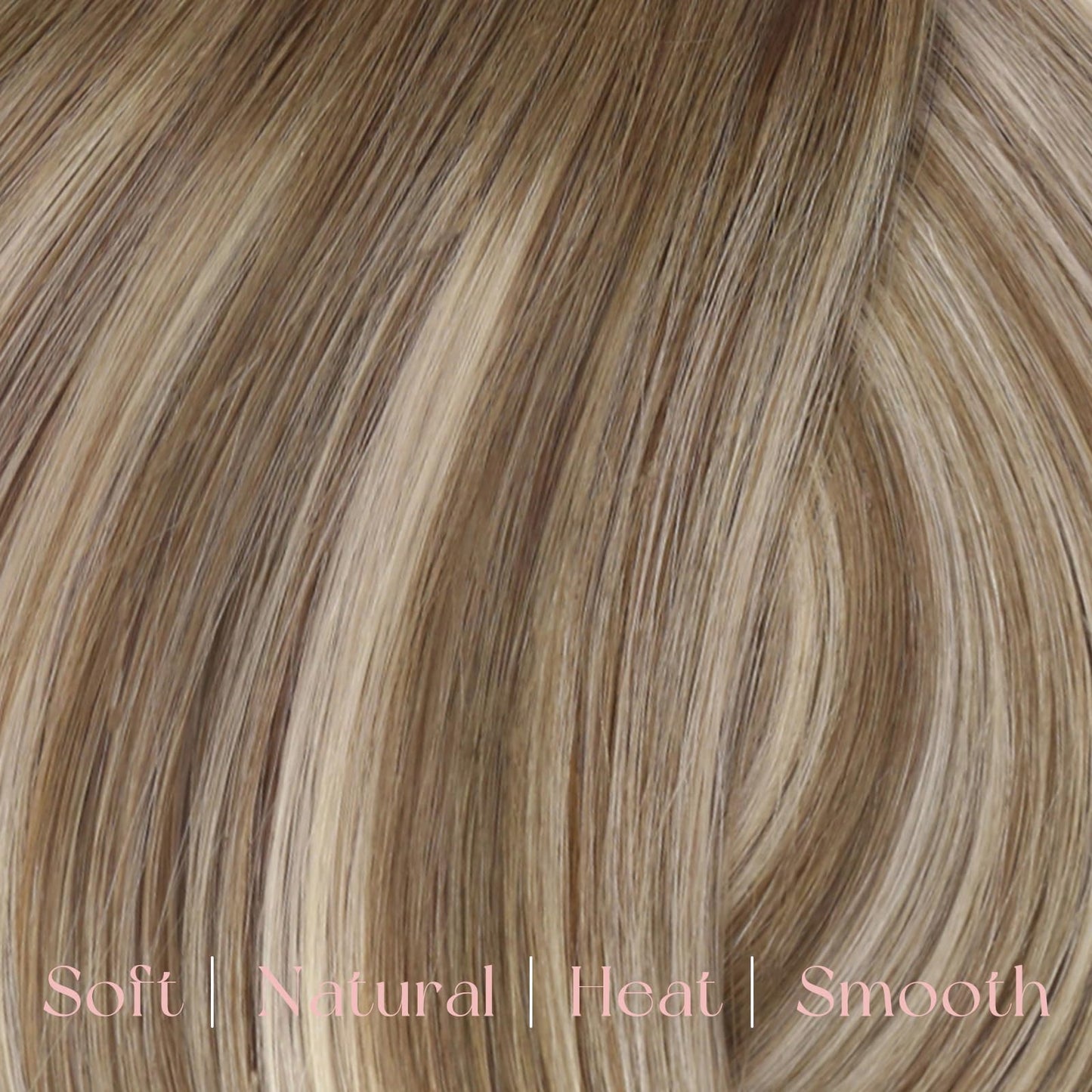 Easyouth Balayage Clip-in Hair Extensions, 16 Inch 120G, Real Human Hair, Golden Brown Ombre with Platinum Blonde Highlights, 7 Pieces