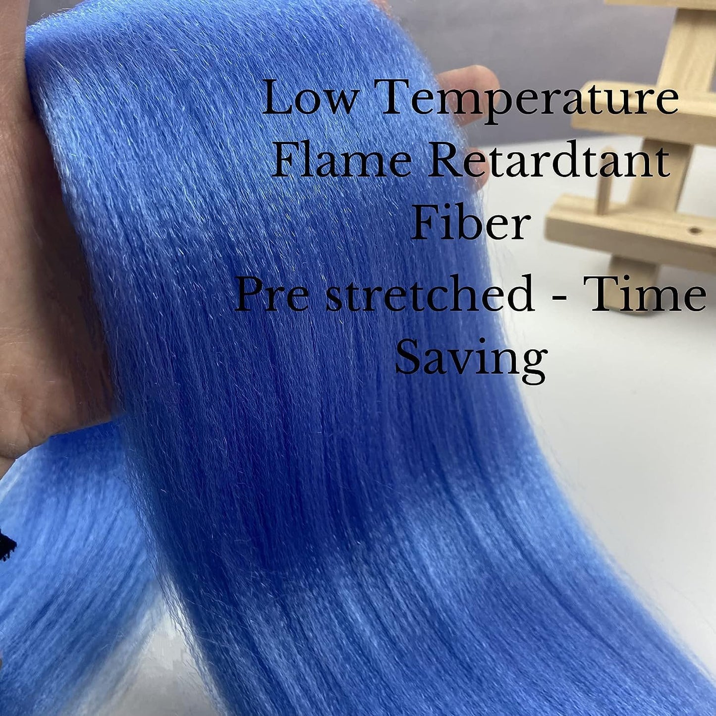 Sky Blue Braiding Hair Pre stretched 30 Inch Braiding Hair Pre stretched Braid Hair