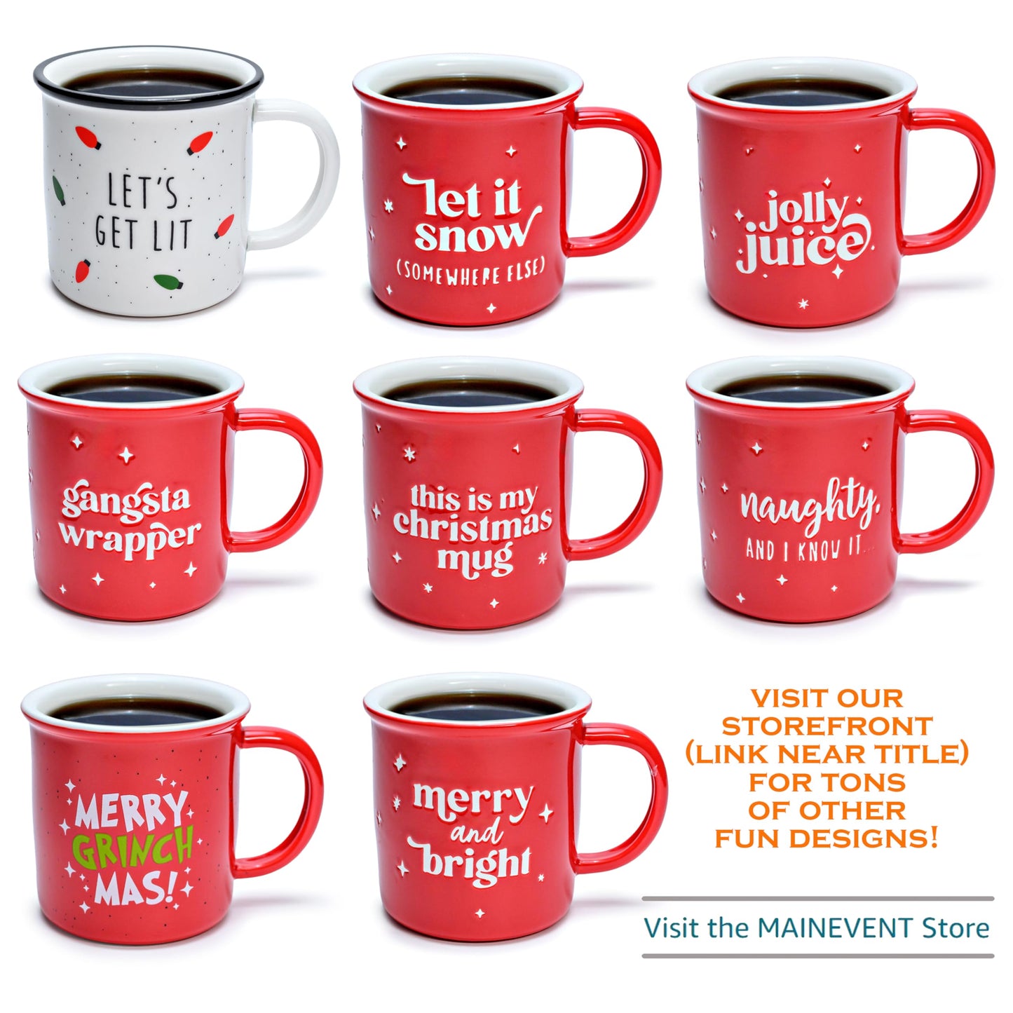 MAINEVENT Wifey Hubby Mugs Set of 2 Coffee Mug 11 Ounce, Husband Wife Gift, His Hers Coffee Cup
