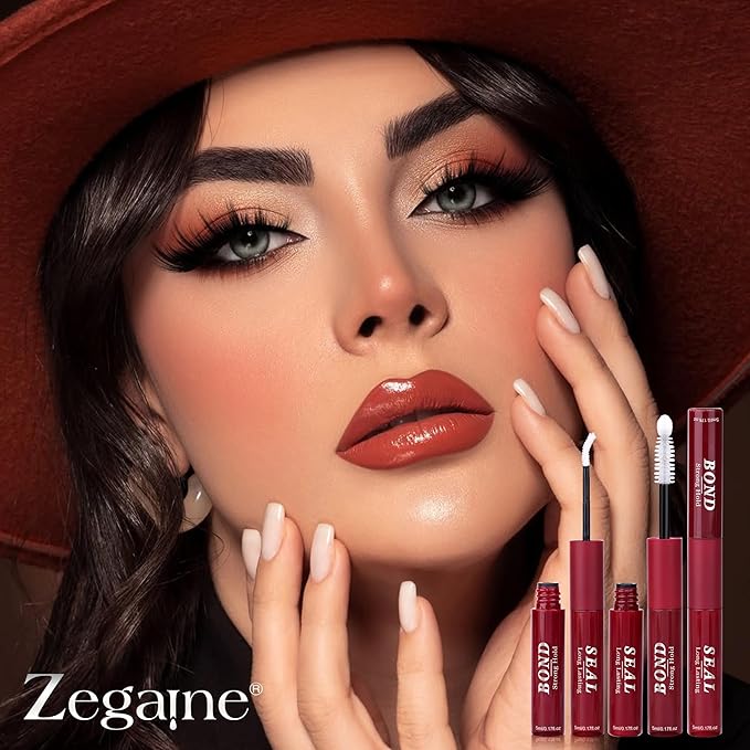 White Lash Cluster Glue For Eyelash Cluster Bond And Seal Lash Glue Waterproof Long Lasting Lash Extension Adhesive DIY At Home by Zegaine
