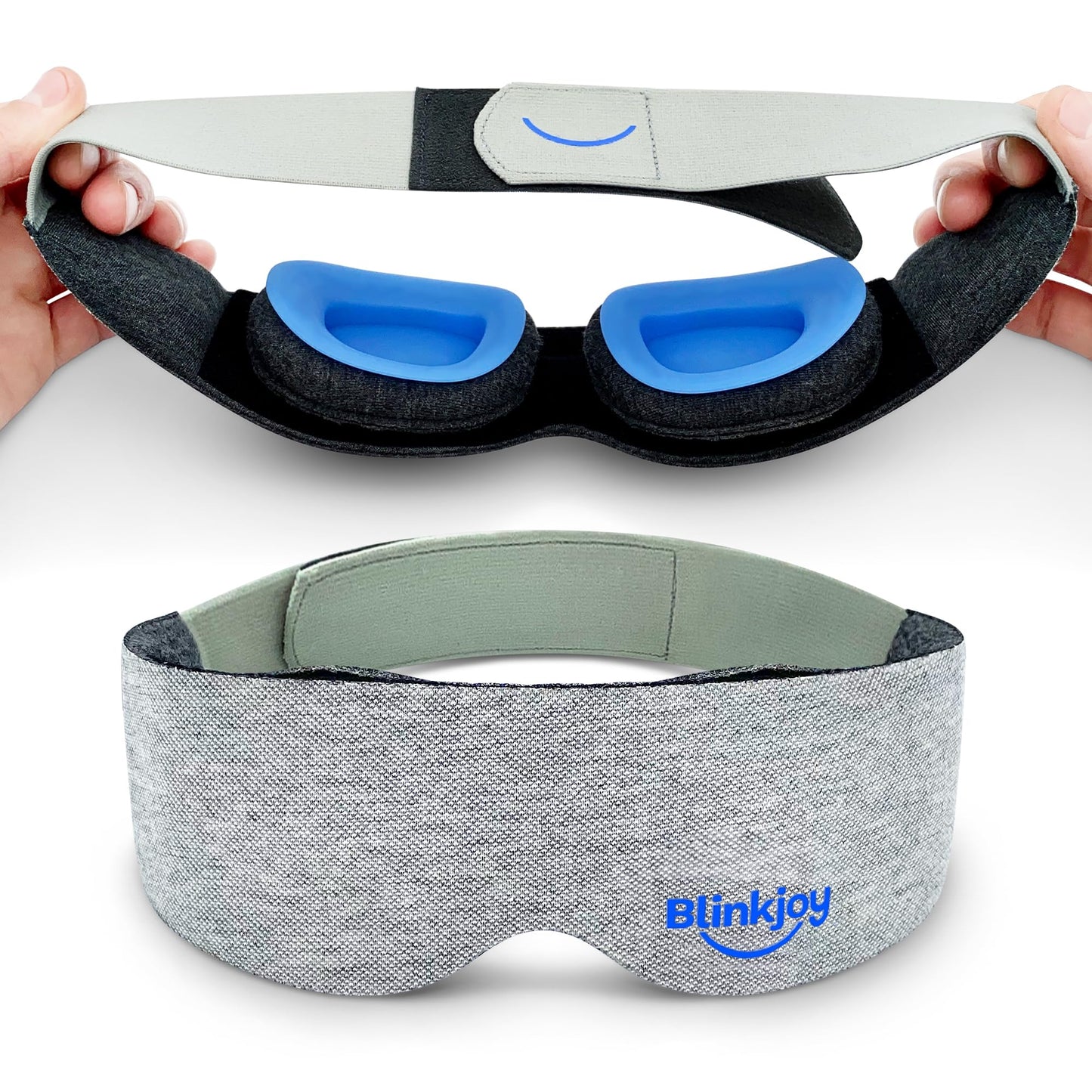 Blinkjoy Hydrating Sleep Mask for Dry Eye Relief – Moisture-Sealing Blackout Eye Mask Protects from Dust & Drafts, Preserves Eye Drops & Ointment, Lightweight (1st Gen)