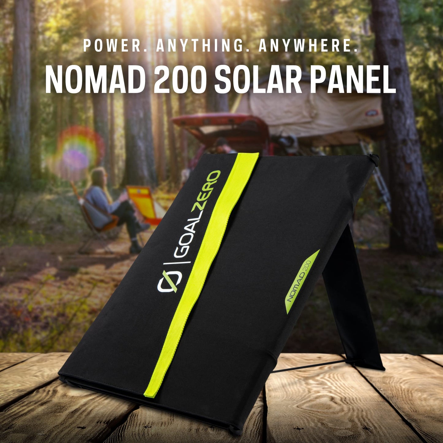 Goal Zero Nomad 200-Watt Solar Panel, Folding Solar-Panel Charger With Kickstand, Portable Solar-Panel Power
