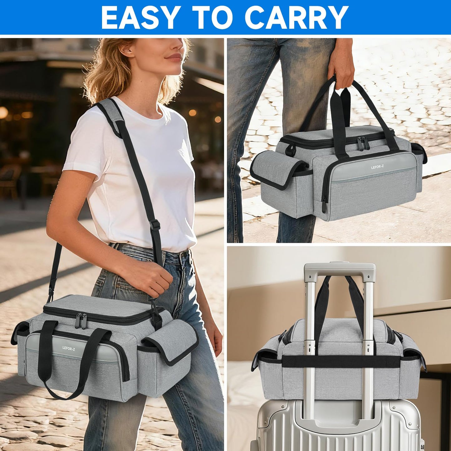 CPAP Travel Bag Compatible with ResMed AirSense 11,AirSense 10,AirSense 10 elite,AirStart 10,Philip Dreamstation,3B Medical Luna G3,XT Fit,Portable Carrying Case Fits for CPAP Machine and Accessories