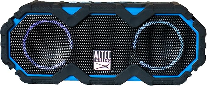 Altec Lansing LifeJacket Mini - Waterproof Bluetooth Speaker with Lights, Portable Wireless Speaker for Pool, Beach, Hikin...