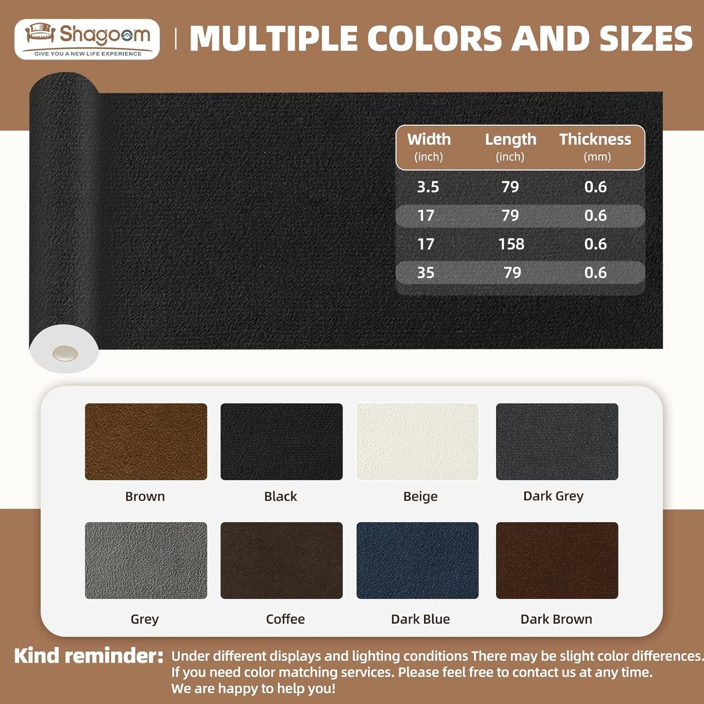 Suede Repair Patch, 17X79 Inch Large Repair Tape, Self-Adhesive Patches for Furniture, Sofa, Car Interior, Shoes, Hand Bag, Clothing (Grey, 17X79 Inch)