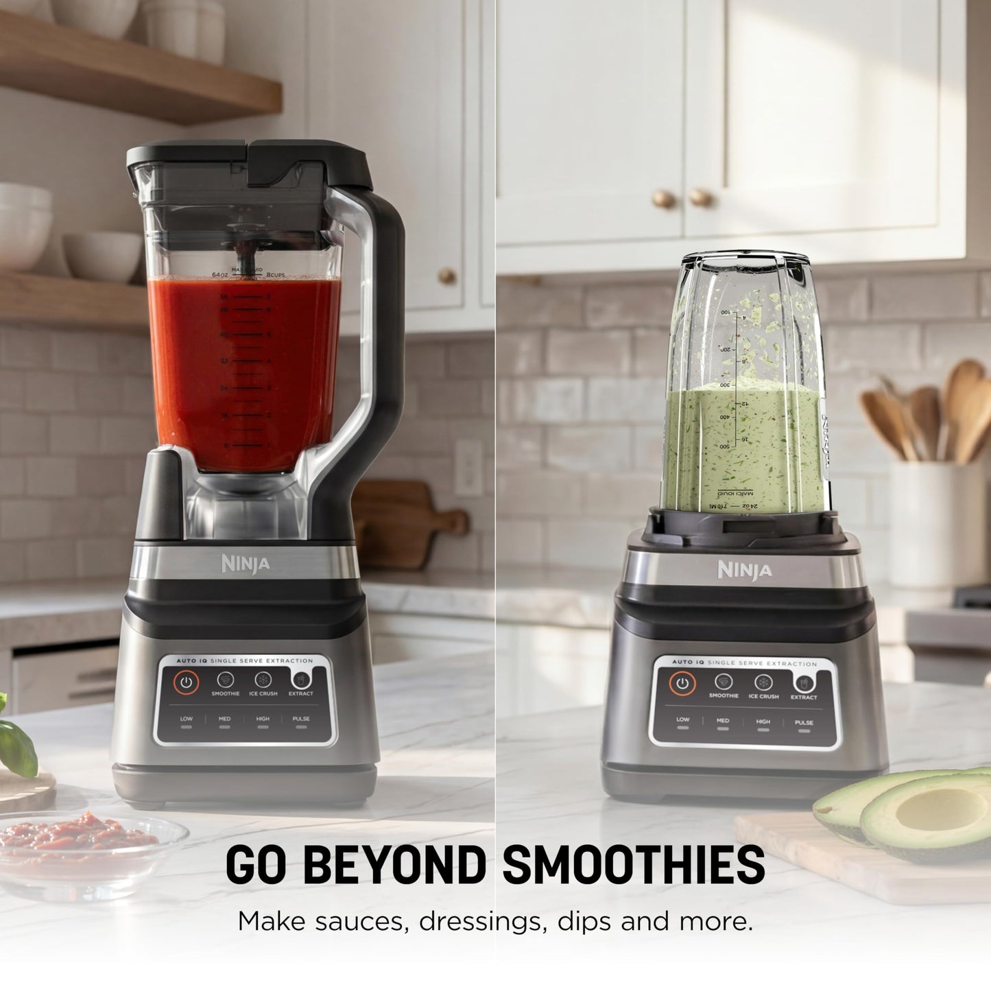 Ninja BN751 Professional Plus DUO Blender, 1400 Peak Watts, 3 Auto-IQ Programs for Smoothies, Frozen Drinks & Nutrient Extractions, 72-oz. Total Crushing Pitcher & (2) 24 oz. To-Go Cups, Black