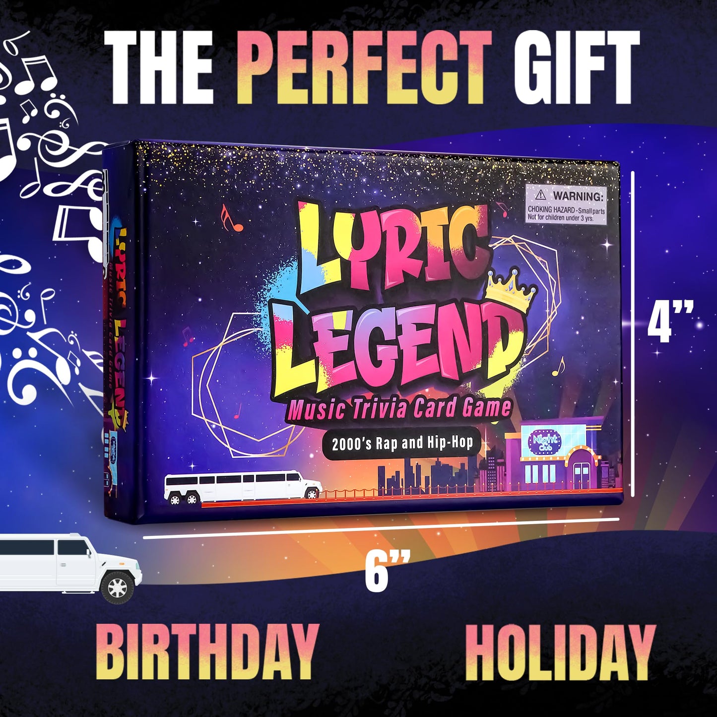 Lyric Legend 2000s Hip-Hop and Rap - Finish The Lyrics Game to Argue for The Correct Songs. Makes A Great Gift for Trivia Lovers - So Grab Your Mic, Sing Along, and Quiz Your Friends and Family!
