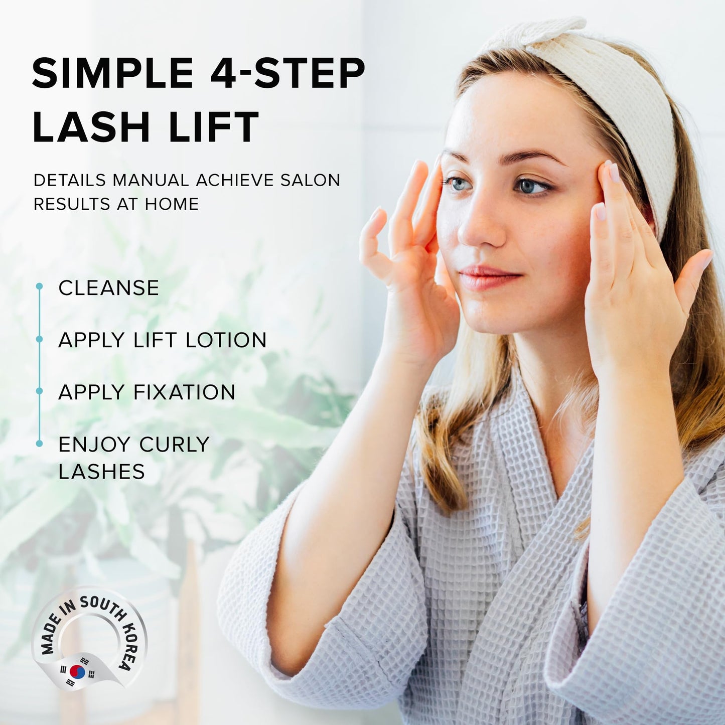 AYASAL Korean Lash Lift Kit: Thio-Free Eyelash Perm Formula for Safe & Long-Lasting Natural Curl - Self Lash Lifting DIY Set for Salon-Quality Results at Home