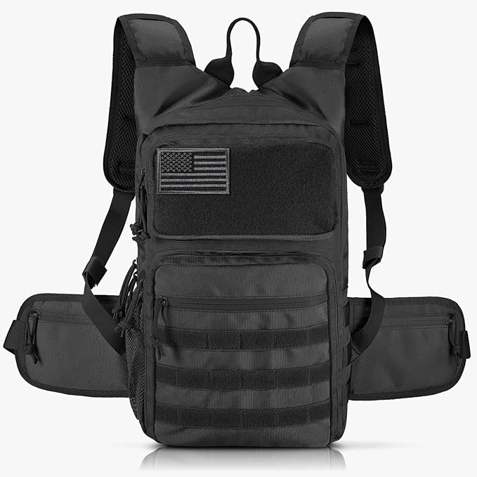 FRTKK Tactical Hydration Pack Lightweight Insulation Water Backpack Molle Hydration Backpack for Hiking, Running, Cycling,...