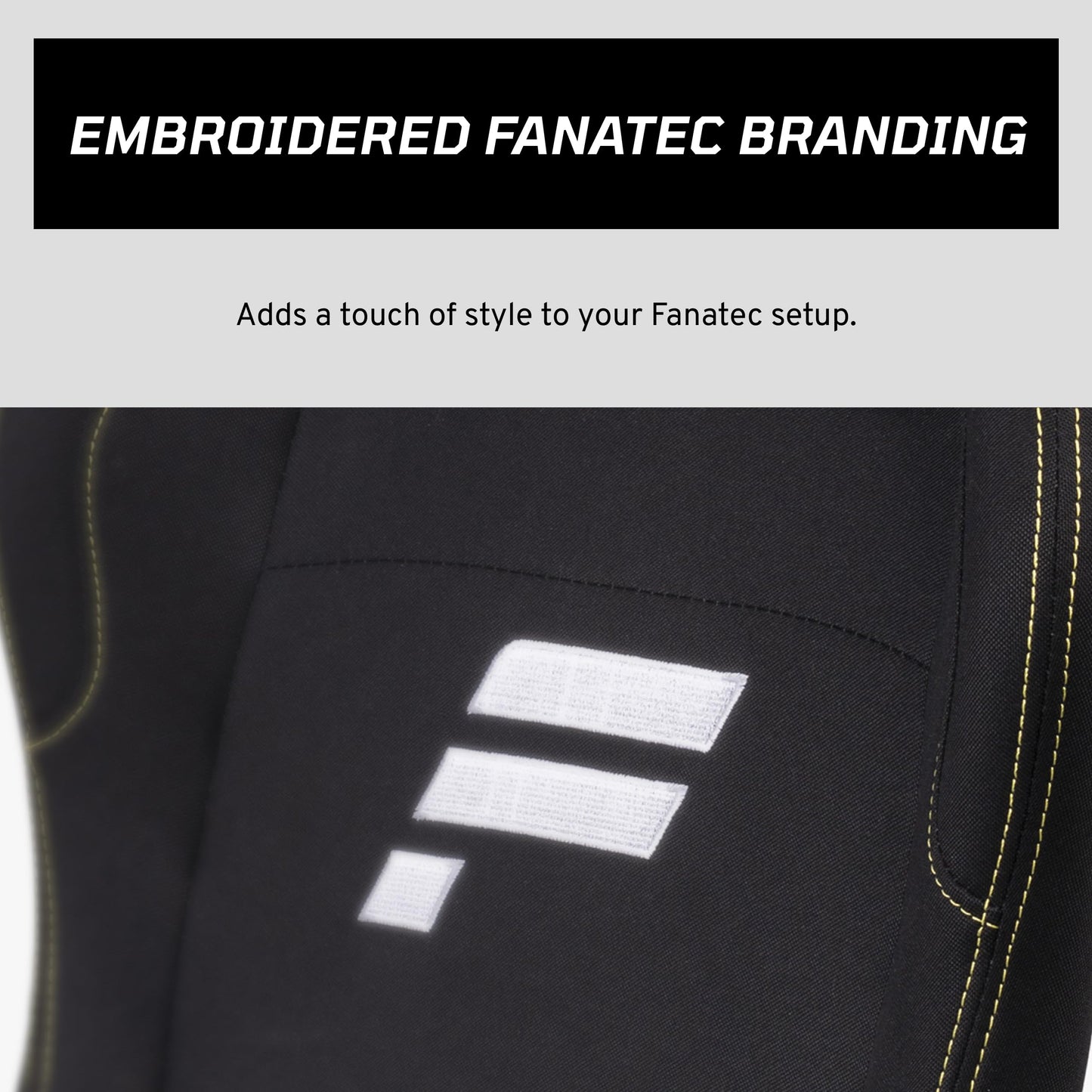 FANATEC Sim Racing CSL Cockpit Seat – Lightweight and Durable, Designed for CSL Cockpit, Breathable Cushioned Fabric – Black
