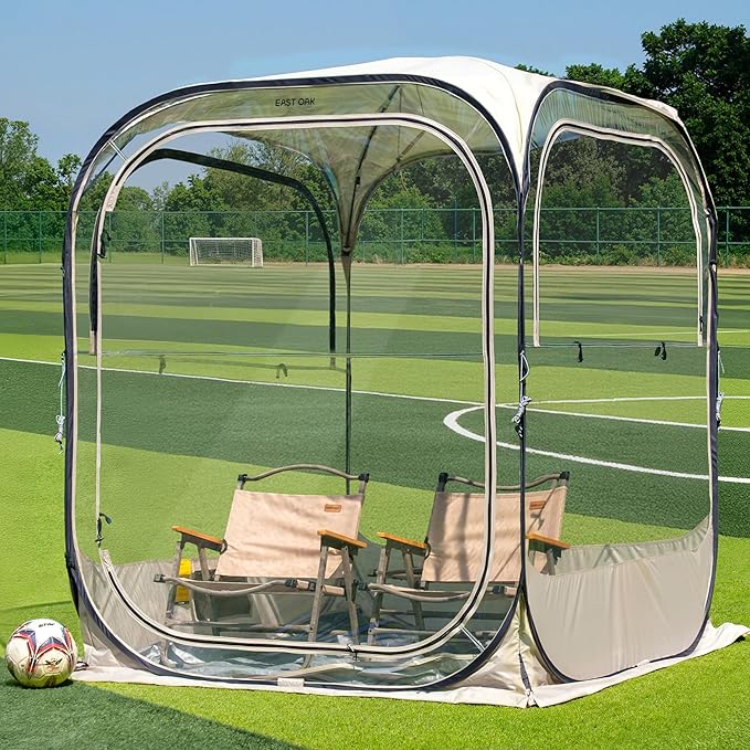 East Oak Weather Sports Tent for Fishing, Sports Event | Pop Up Bubble Tent Instant Sun & Rain Shelter | No Condensation, ...