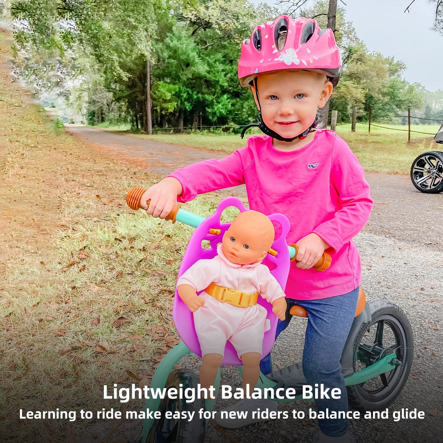 JOYSTAR 10 Inch Toddler Balance Bike 2 Year Old Push Bicycle with Footrest 10" Glider Bikes No Pedal Bicycle Training Bikes Baby Birthday Gifts for 2-4 Girls Pink