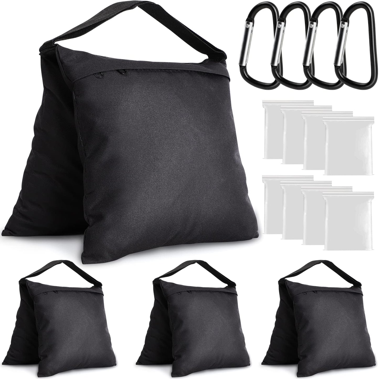 Aimosen 4 Packs Sandbags Weight Bags For Light Stand Photography Video Equipment, Heavy Duty Saddlebag For Backdrop Stand, Photo