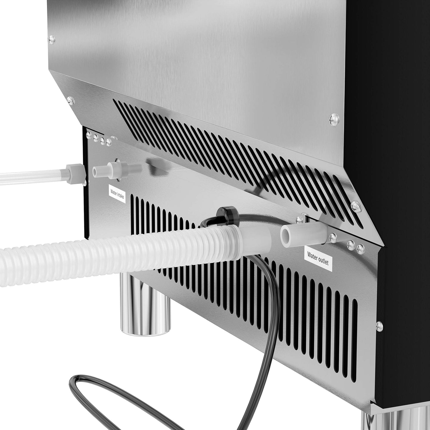 KoolMore - CIM266 Undercounter Ice Maker Machine, Commercial and Residential, Produces 265 lbs. of Cubes in 24 Hrs, Energy Efficient for Bar, Cafe, Restaurant or Event Use, Black