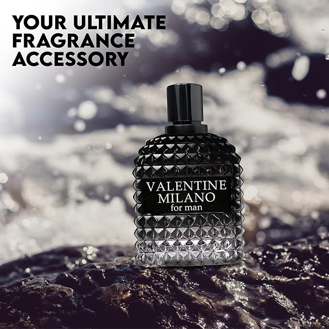 2PCS Valentine Milano/Choco Musk Men's Cologne Fresh,Romantic Scent Eau De Toilette for Men 3.4 Fl Oz Each Men Perfume For All Skin Daily Used