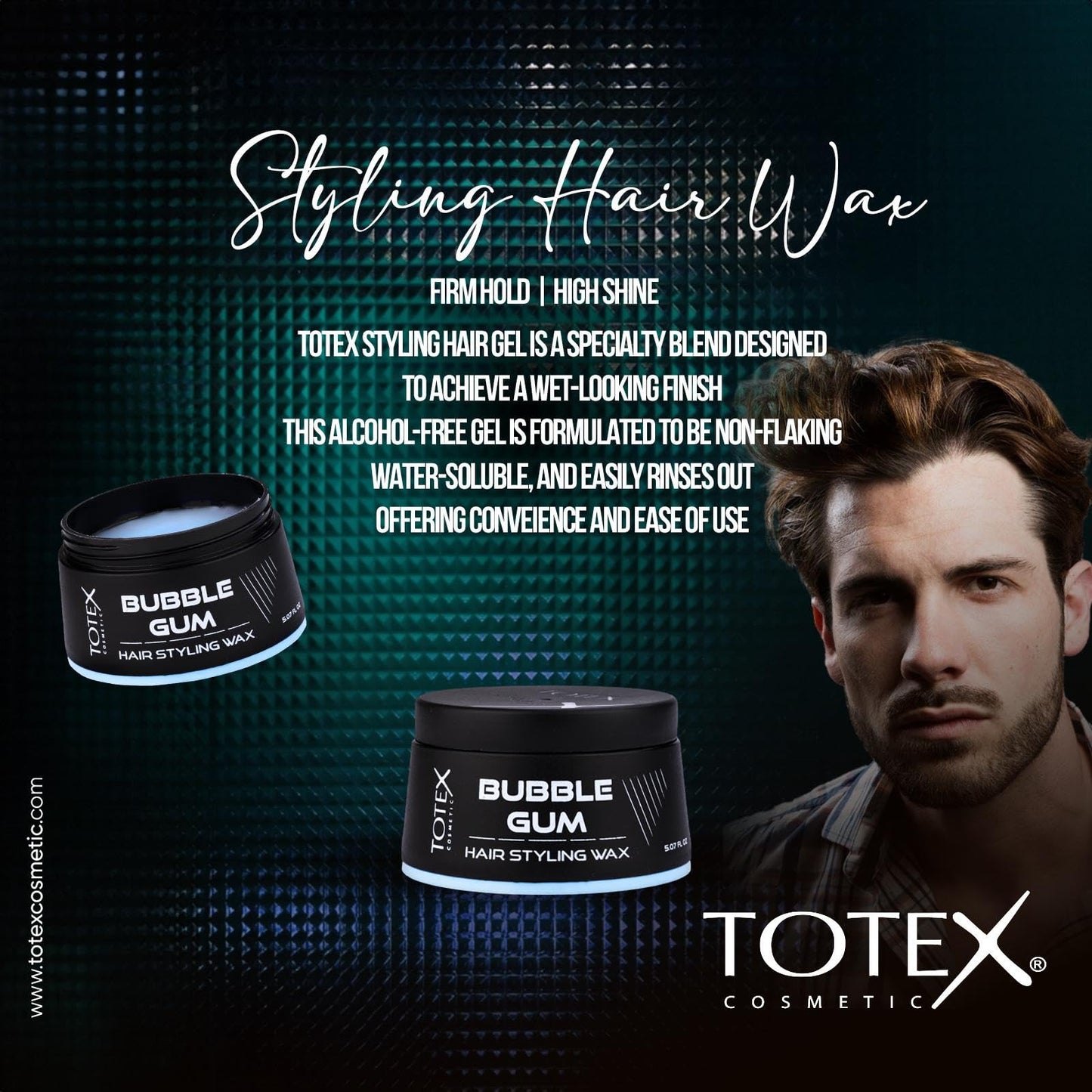 Totex Hair Styling Wax Bubblegum Regular Hold Paste Professional Barbers Men Care Bubble Gum Hair Wax 150 ml
