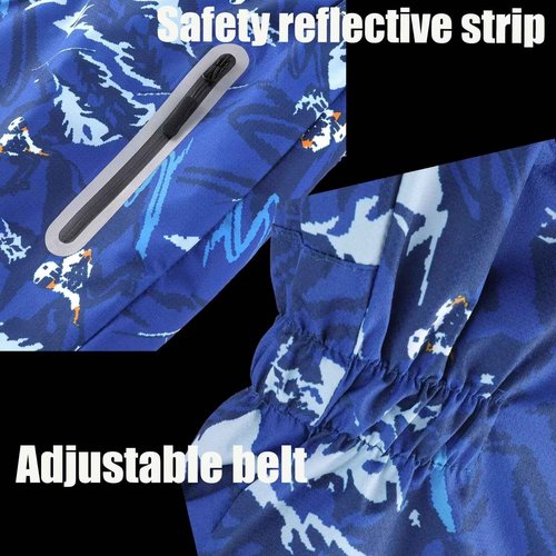 OHSNMAKSL Kid's Snowsuits Boys Ski Suits Jackets Girls Waterproof Coats Jumpsuits Winter Snowboarding Outdoor23HXF-Boy-Snow/Blue-10-12