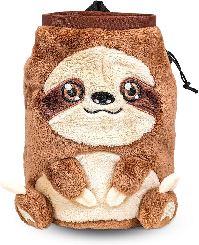 Chalk Bag for Rock Climbing - Cute Chalk Bag for Bouldering, Gym, Indoor & Outdoor Climbing with Adjustable Belt, Brush Ho...