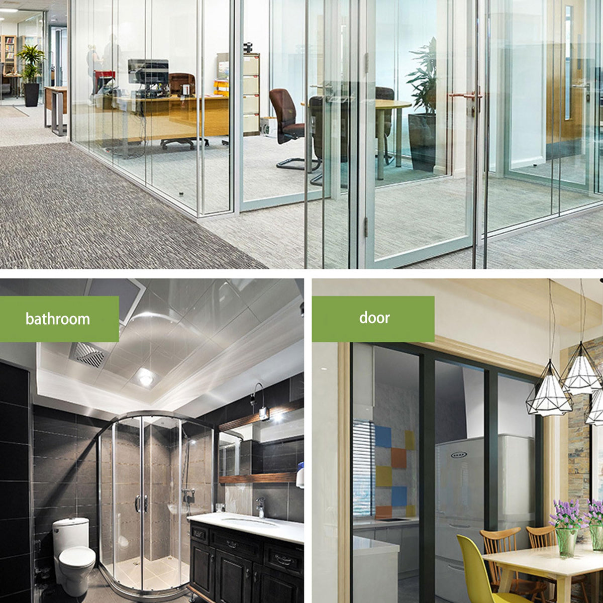 4Mil Clear Window Security Film, Shatterproof Film, Transparent Self-Adhesive Window Safety Film, Anti Shatter Tempered Glass Film for Home and Office Protective