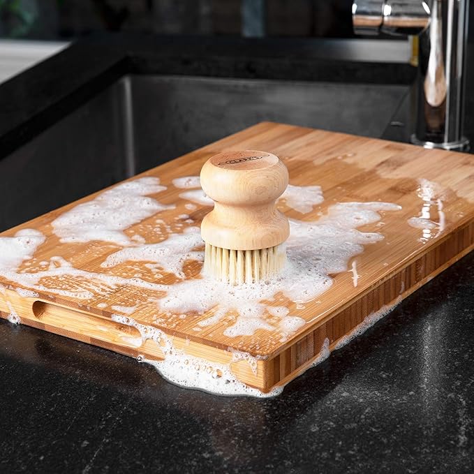 CLARK'S Cutting Board Organic Soap - Enriched with Lemongrass Extracts - Cleaner for Kitchen Countertops, Butcher Blocks, Bamboo, Wooden Bowls and Utensils - Cleans and Restores Wood - Food Safe