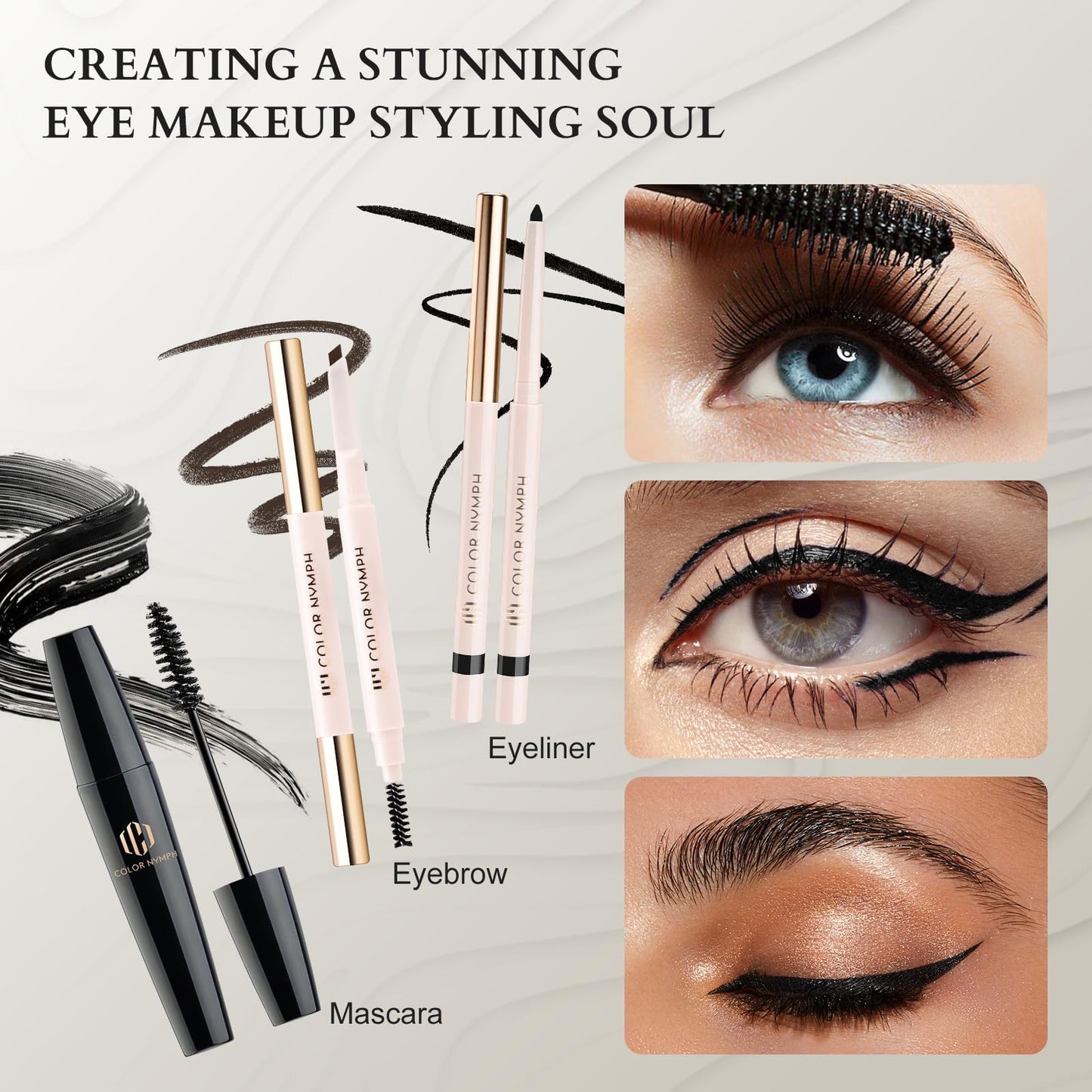 Color Nymph Professional Makeup Set for Teens, Girls & Women - Full Kit with Storage Train Case, Beginner Cosmetics Kit with Eye