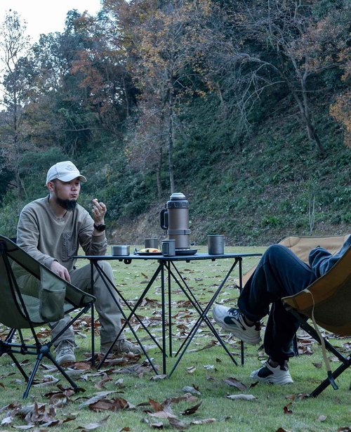 iClimb Ultralight Compact Camping Folding Table with Carry Bag (Reinforced Nature - XL)