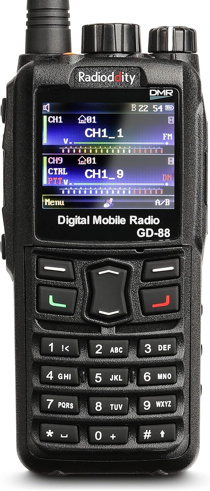 Radioddity GD-88 DMR & Analog 7W Handheld Radio, VHF UHF Dual Band Ham Two Way Radio, with GPS/APRS, Cross-Band Repeater, ...