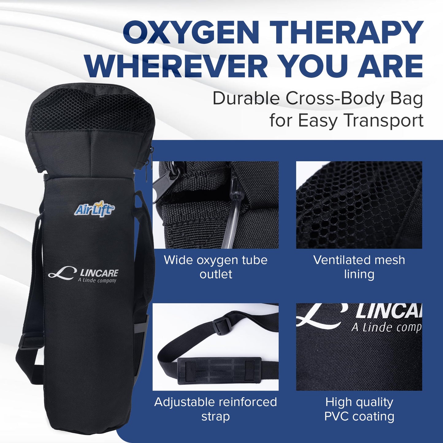 Medfex Oxygen Tank Complete Set | 425 Liter Capacity - Travel Size Kit USA