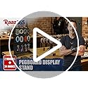 Raaz365 Pegboard Display Stand with 24 Hooks and 2 Stands for Craft Shows, Tabletop Jewelry Organizer Rack for Vendors, Ke...