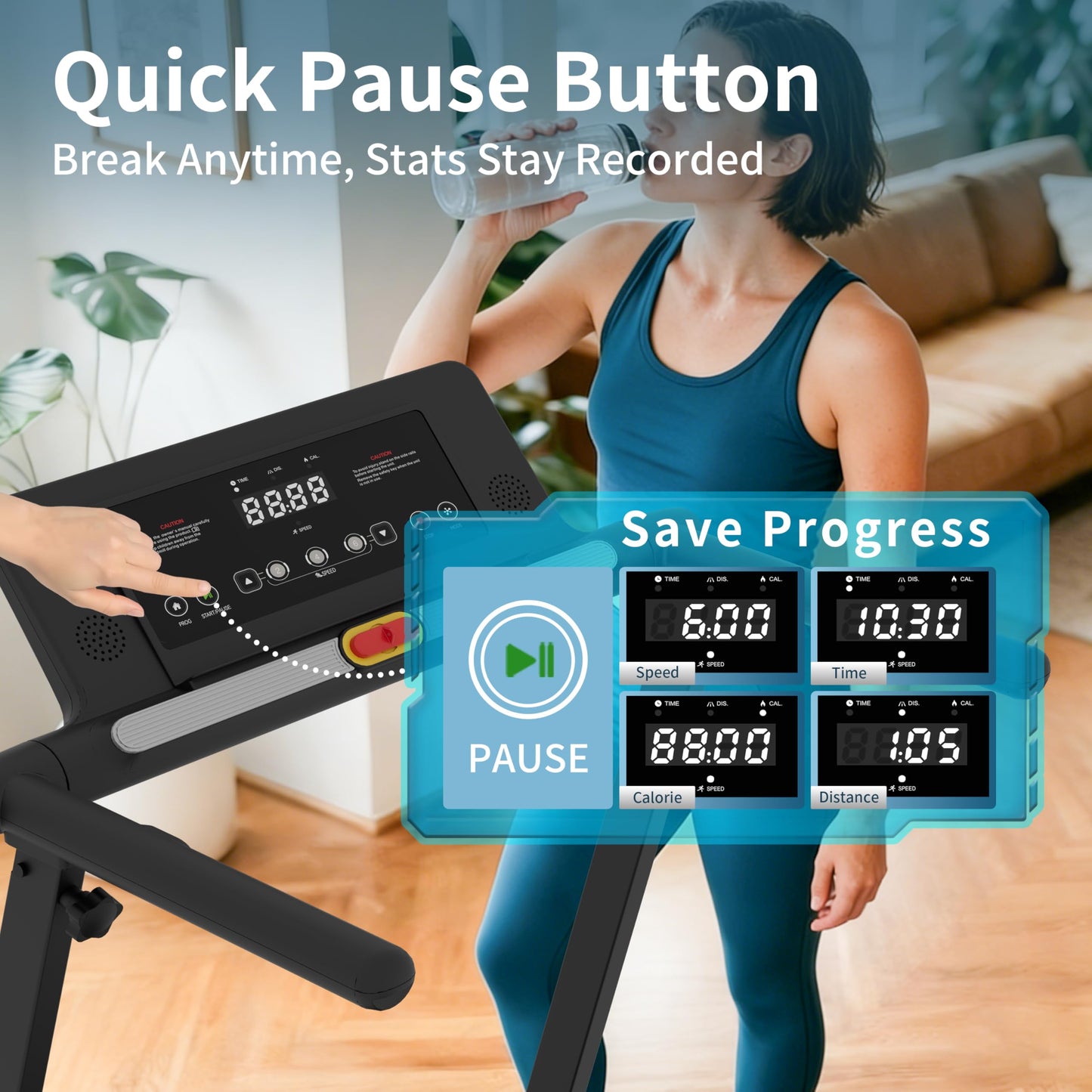 Under Desk Treadmill with Incline, 3-in-1 Walking Pad Treadmill with Desk Workstation, 0.6-8 MPH Folding Compact Treadmill for Home Office, 300 lb Capacity, Bluetooth Speaker