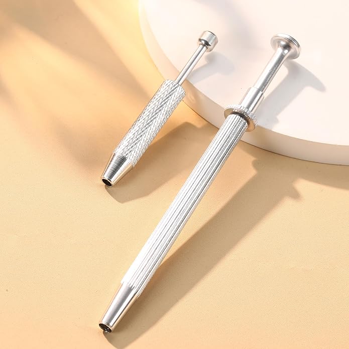 Piercing Taper Ball Grabber Tool for Changing Jewelry - 14G 16G 18G 20G Stainless Steel Flat Back Earrings Applicator Tool Threadless Insertion Pin Thread Body Piercing Kit for Ear Nose Lip