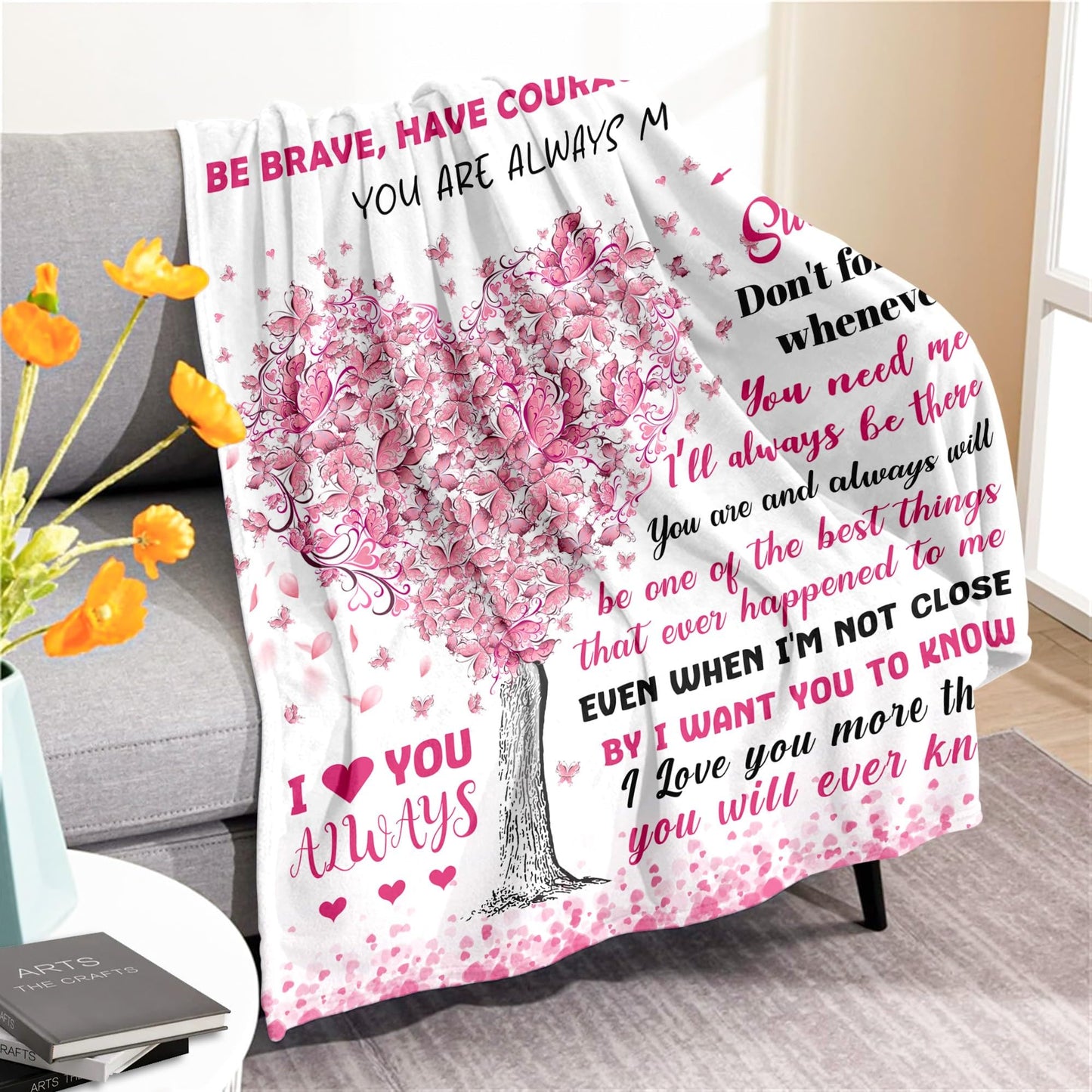 Granddaughter Gifts from Grandma Grandpa Grandparents - Granddaughter Gifts - Christmas Valentines Day Mothers Day Birthday & Graduation Gifts for Granddaughter - To My Granddaughter's Blanket 50"x60"