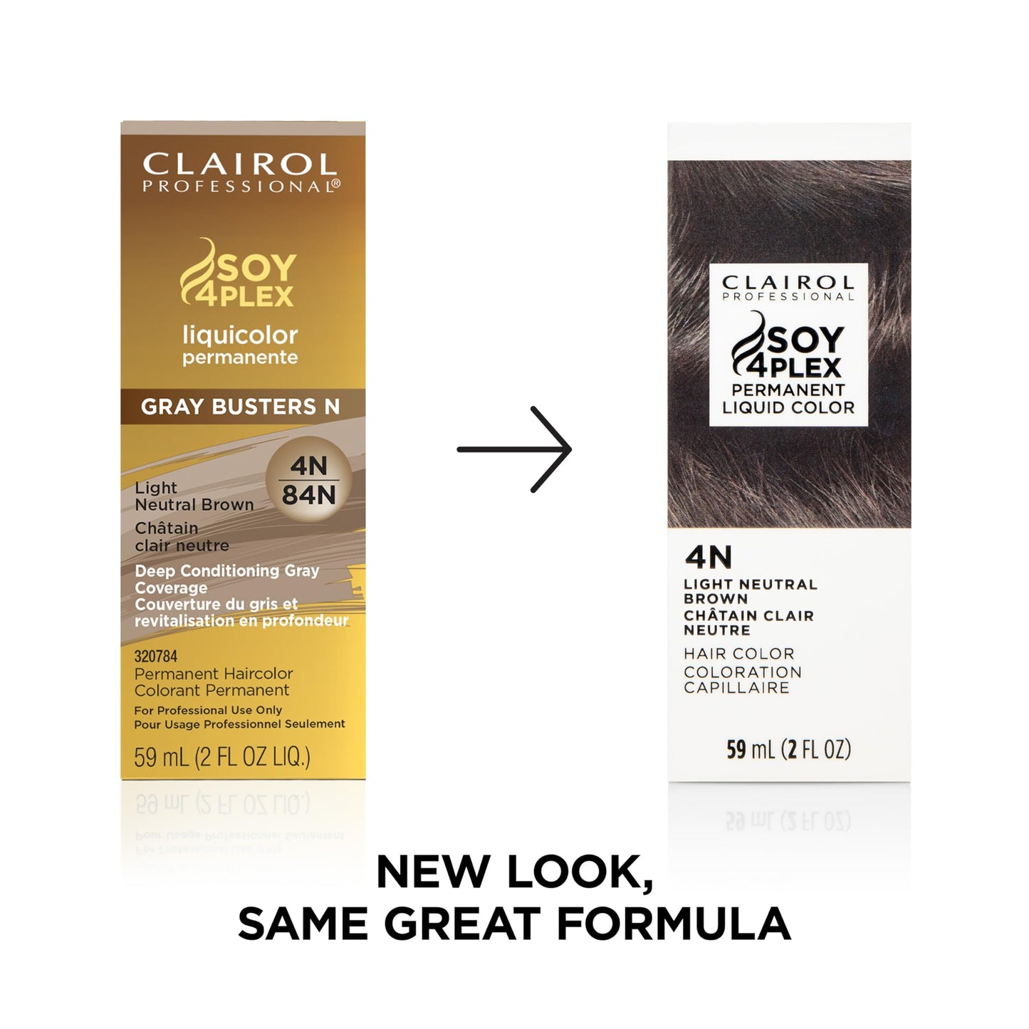 Clairol Professional Permanent Liquicolor, 4n Light Neutral Brown, 2 oz. - Packaging May Vary