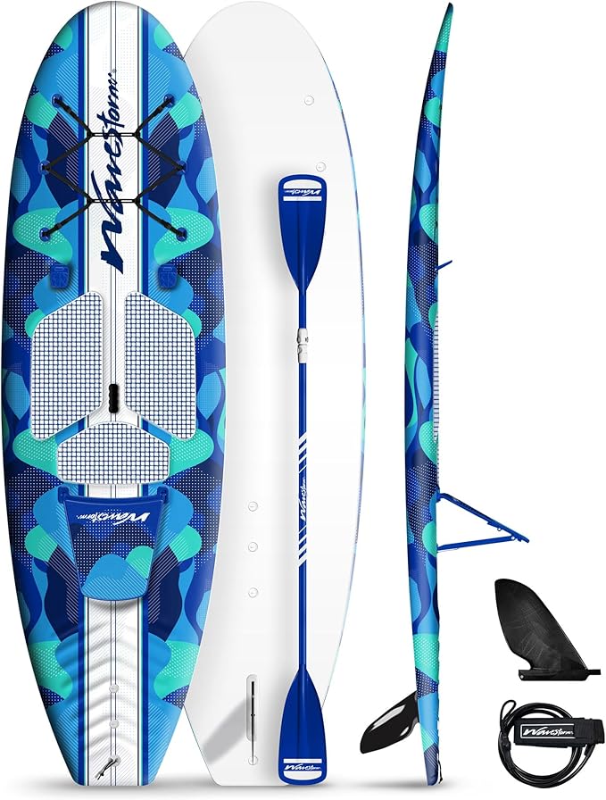 WAVESTORM 9ft6 SUP Kayak Hybrid Stand Up Paddleboard Foam Soft Top SUP for Adults and Kids of All Levels of Paddling Kaya...