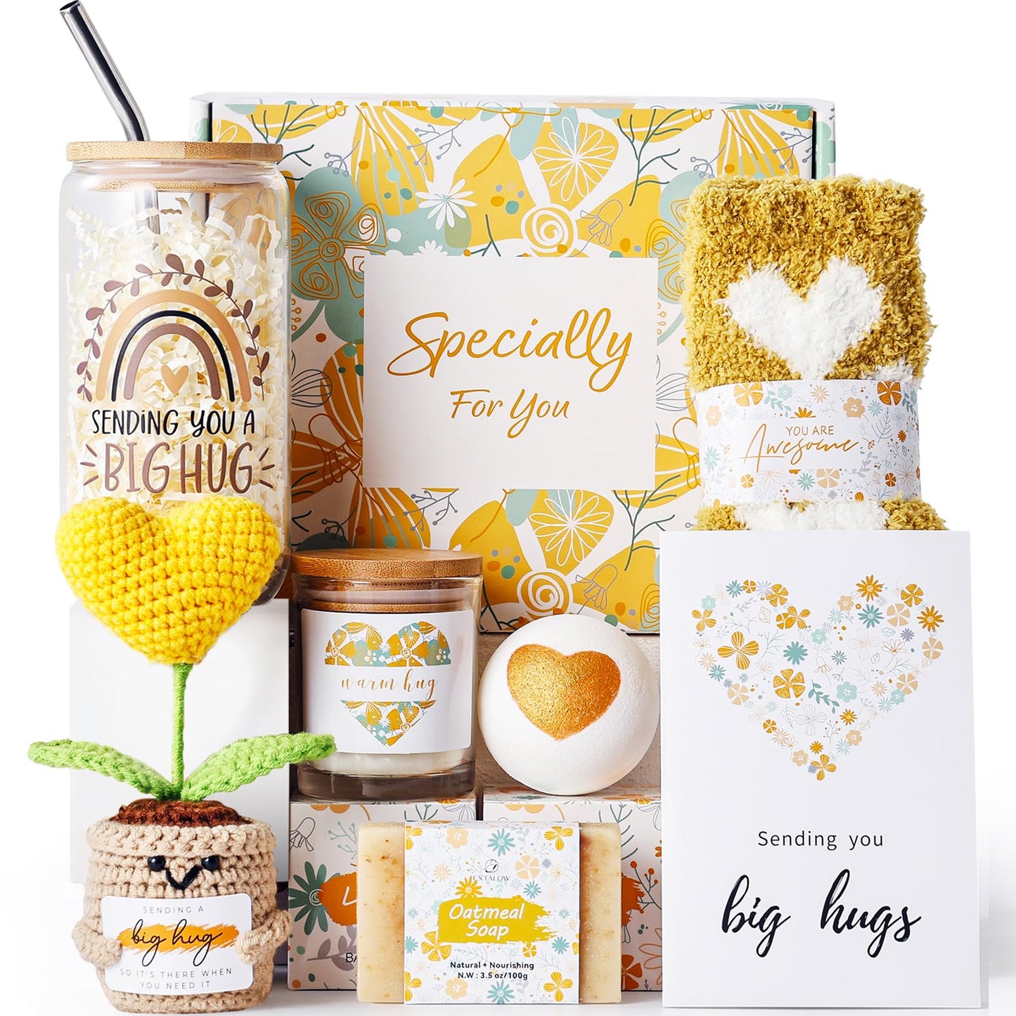 Self Care Gifts for Women, Unique Birthday Gifts for Women,Get Well Soon Gift Baskets,Spa Care Package,Thinking of You Sympathy Inspirational Gift Baskets for Mom Her Wife Friends Sister Teenage Girls